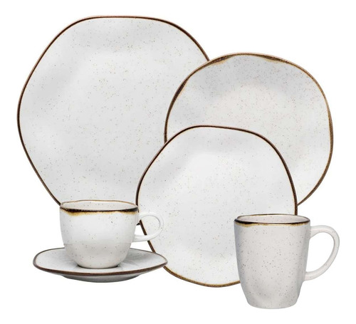 Conjunto Jantar Ryo 36 Peças Oxford Porcelana