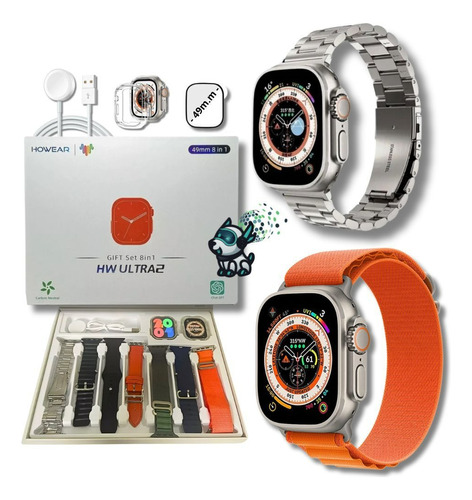 Smart Watch Relogio Ultra 2 Series 9 Chat Gpt 7 Pulseiras