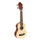 Ukulele Acustico Soprano Benson Ub21s Tampo Sólido Em Spruce