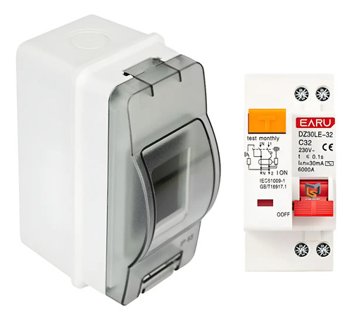 Interruptor Disyuntor Diferencial L+n, 120v Mas Centro Carga | Envío gratis