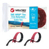 Velcro Brand Sujetacables Ignífugos | Paquete De 50 Correas