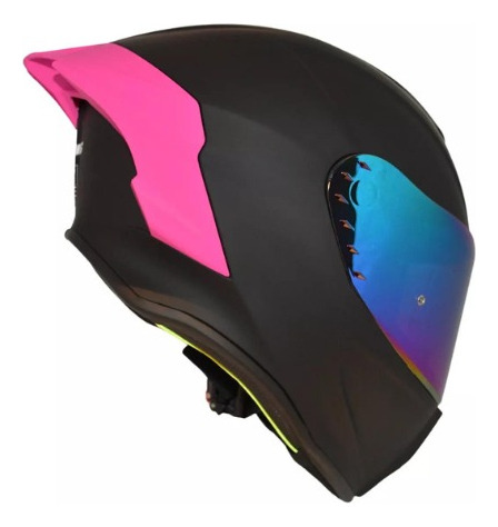 Casco Xtrong Xtr-820 Negro Mate Con Spoiler 