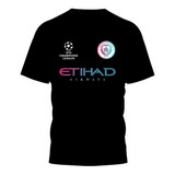 Camisa Camiseta Masculina De Time Europeu Manchester City