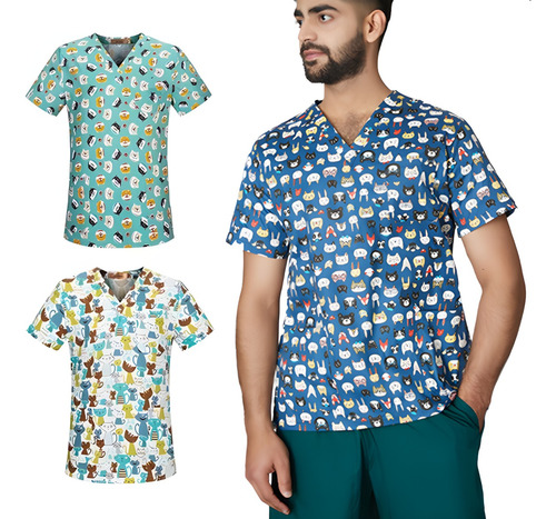 Uniformes De Enfermería Para Hombres Y Mujerest-shirt