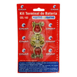 Kit Terminal Bateria Universal Positivo E Negativo Cel102f