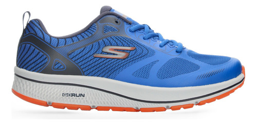 Tenis Deportivo Skechers Cintas Color Azul Para Hombre 