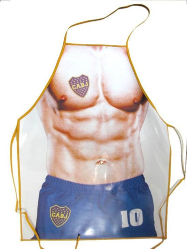 Delantal Cocina Sexy Erotico Futbol Boca Jrs. 50x65 A Pedido