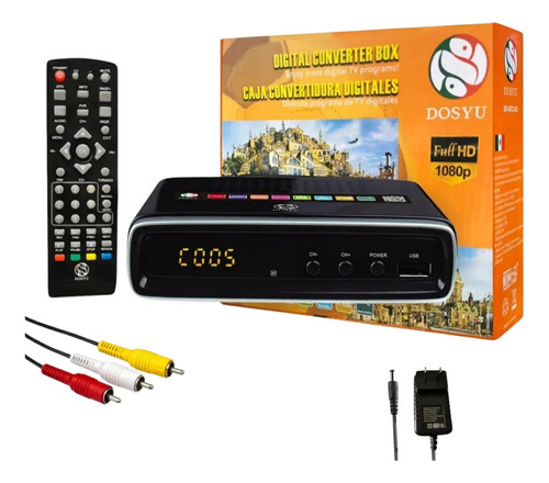 Decodificador Convertidor Digital Tv Hdmi 1080p Full Hd 