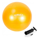 Bola Suíça Premium 75 Cm Amarela + Mini Bomba Inflar Liveup