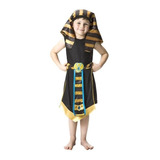 Roupa Egípcia Infantil Faraó Completa De Carnaval P/ Entrega