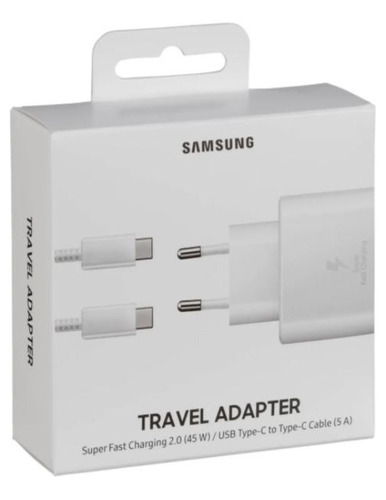 Cargador Samsung 45w Original Carga Ultra Rápida Tipo Usb  C