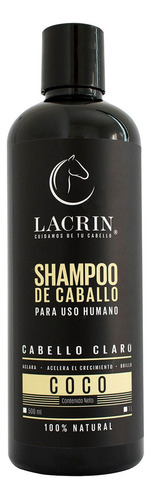 Shampoo De Caballo Lacrin Coco Cabello Claro 500ml