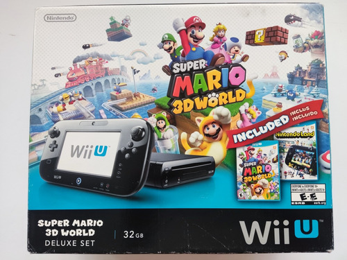Nintendo Wii U 32gb Deluxe Set Super Mario 3d +caja Original