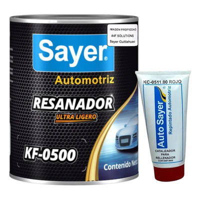 Kit Resanador Automotriz Ultraligero Sayer Kf-0500 1 Ltr | Envío gratis