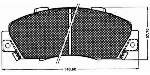 Pastillas Freno Para Honda Acura 90/96 Delantera Marca Texta Foto 4