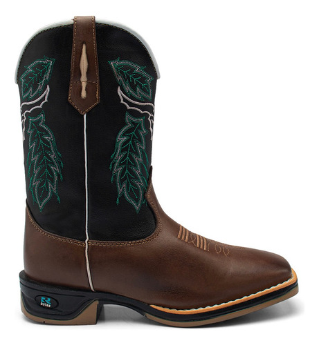 Bota Texana Em Couro Country Sola Jump!