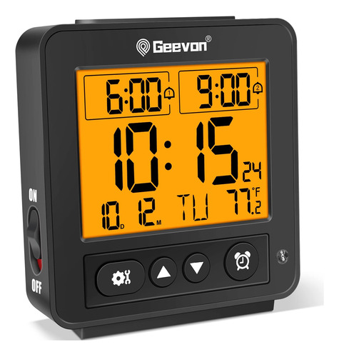 Reloj Despertador Pequeño Inteligente Geevon Con Alarma De 2