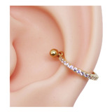 Piercing Orelha Conch Fl A Ouro  12mm