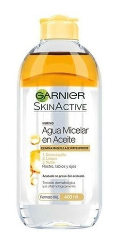 Garnier Skin Active Agua Micelar Aceite De Limpieza 400 Ml 