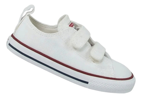 Tênis Infantil Converse Chuck Taylor Lona 2v Ox Branco