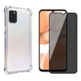 Kit Capa Anti Impacto Para Galaxy A31 + Pelicula Privacidade