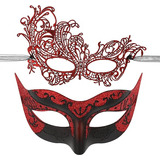 Mascaras Mascaras Para Parejas 2 Unidades Veneciana Hallowee