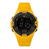 Reloj Caterpillar Hombre Digimax Digital Chrono Sumergible Color De La Malla Amarillo/amarillo/negro