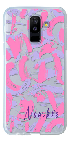 Funda Para Galaxy Pintura Manchas Para Mujer  Con Tu Nombre