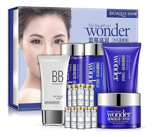 Bioaqua Skin Care Blueberries Deluxe 5 Pzas +10 Ampolletas