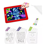 Pizarra Mágica Deluxe Pizarras Niños Juguete Pad Led Dibujo