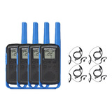 Radio Bidireccional Con Auriculares Paquete X 4