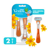 Gillette Venus Malibu Máquina Para Afeitar Descartable 2 Unidades