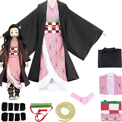 Disfraz De Demon Slayer Kamado Nezuko Kimono Cosplay Traje