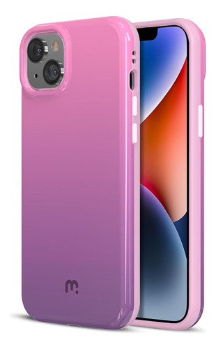 . Funda Mybat Chic Para iPhone 14 Diseño Multi Rosa Violeta