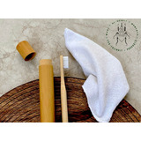 Estuche Con Cepillo De Dientes Bambu Natural Ecologico