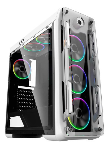 Armario Gamemax Optical G510 Mid Tower Con 3 Ventiladores, Color Blanco