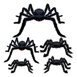 Decoraciones Halloween Juego De 5 Arañas Gigantes Y Peludas