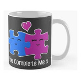 Taza X4 Tu Me Completas Calidad Premium