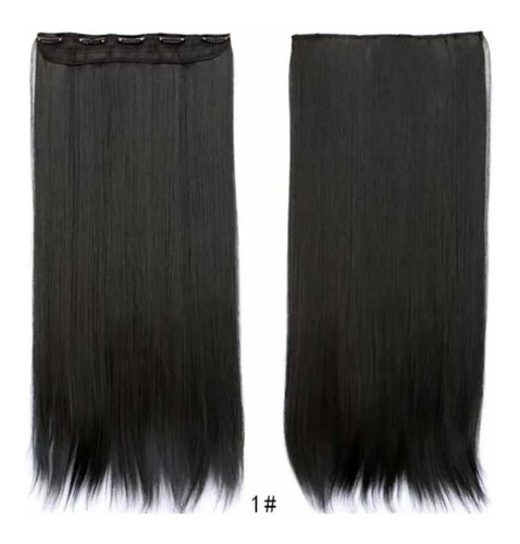 Extensiones Negro Lisa Tonos Muy Naturales