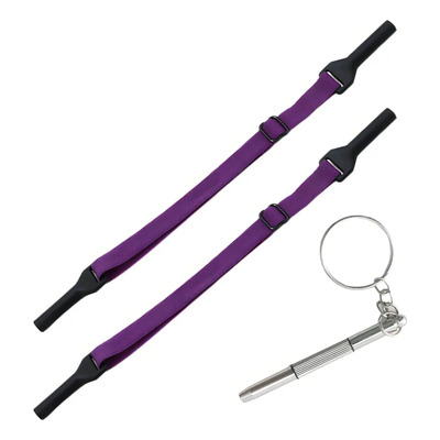 Correa Cordón Ajustable Sujeta Lentes Gafas 2*pzs Color Morado | Meses sin interés