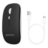 Goojodoq Mouse De Escritorio Recargable Con Bluetooth, Negro