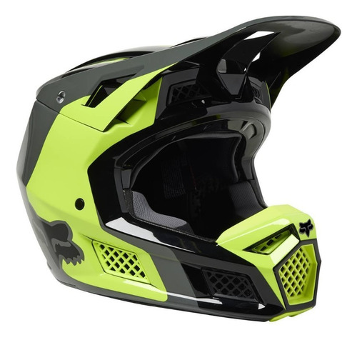 Casco V3 Efekt Proteccion Fluor Moto Motocross Fox Juri Atv