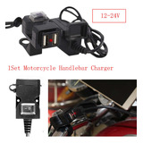 Cargador De Manillar De Motocicleta G Dual Usb De 12 V Con C