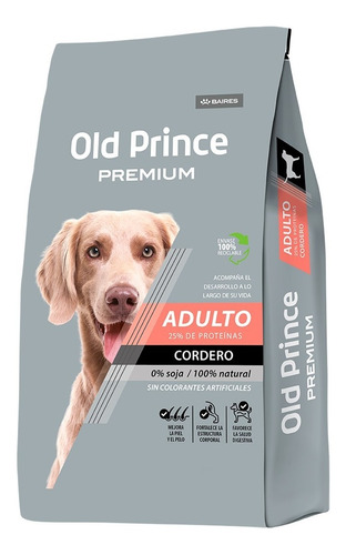 Old Prince Premium De Baires Cordero Para Perro Adulto 15 Kg