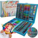 Set Arte Niños Maleta 168 Piezas Crayon Acuarela Plumon