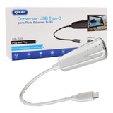 Adaptador De Rede Usb Type-c X Rj45 Fast Ethernet 10/100 