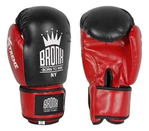 Guantes De Boxeo Bronx Extreme Rojo/negro Deporfan