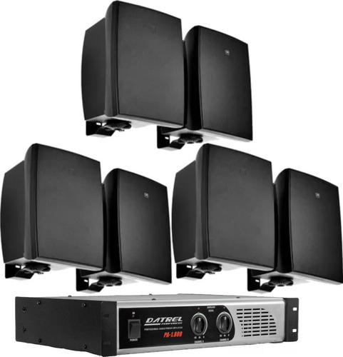 Kit Som Profissional 6 C621 Jbl 300w Restaurante Academia 