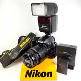 Câmera Nikon D3100 Kit 18-55 Vr  5k Cliques + Flash + Bag