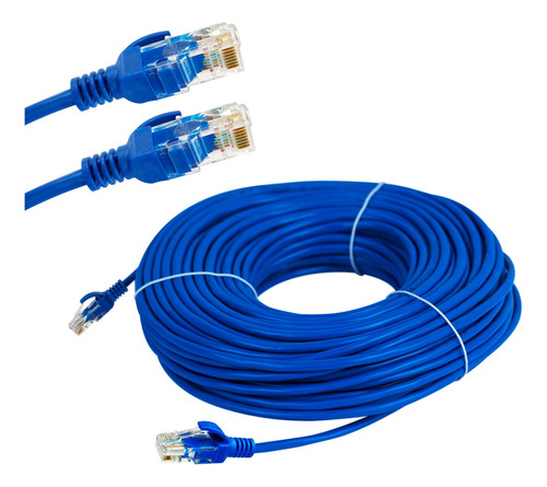 Cable Red 30 Mts Categoría Cat5 Utp Rj45 Ethernet Internet